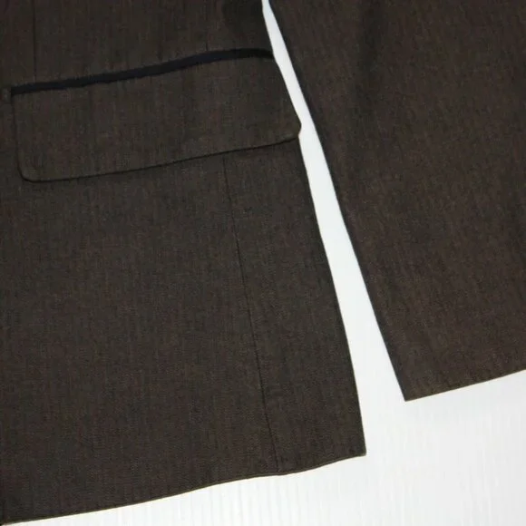 Mexx Men's Brown Stripe 2 Button Sport Coat Blazer Jacket size US 44R